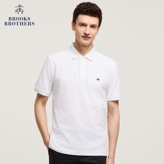 88VIP：Brooks Brothers 男24夏经典logo商务纯色翻领短袖Polo衫