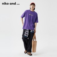 niko and ... T恤男女同款2024年夏季宽松休闲潮流短袖970126