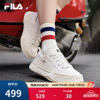 FILA 斐乐 Fosso 女子运动帆布鞋 F12W322301F-WA 香雪白 37.5