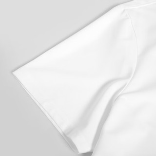 海一家简约字母印花短T2024夏季时尚休闲舒适圆领短袖T恤男 米白花纹A5 165/84A