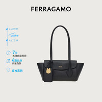 Salvatore Ferragamo 菲拉格慕 Ferragamo）女士黑色横版购物袋（小号） 0773169