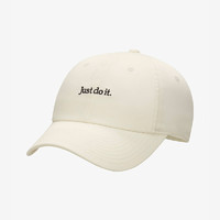 NIKE 耐克 棒球帽男女夏季遮阳帽新款休闲米色运动帽 FB5370-113