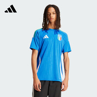 adidas欧洲杯意大利队主场球迷版速干足球运动短袖球衣男阿迪达斯 蓝