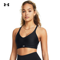 安德玛（UNDERARMOUR）春夏Infinity 2.0女子小8bra瑜伽训练运动内衣-低强度1384126 黑色001 M D-DD