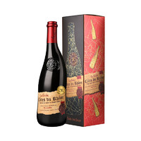 88VIP：La fiole originale 法国歪脖子红酒安赛伦干红葡萄酒750ml*1 单支礼盒装原瓶进口