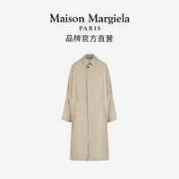 Maison Margiela马吉拉四角缝线单排扣风衣外套线下同款 115米色 36