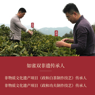 政和白茶和年政和白茶寿眉700g 5年茶饼礼盒装 2饼共700g高山老白茶