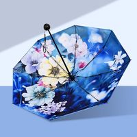 双层防晒伞晴雨两用太阳伞小巧便携女夏遮阳防紫外线手动结实耐用