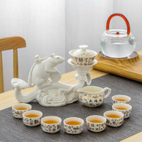 LISM艺术茶具十二生肖全半自动功夫茶具套装办公室家用懒人陶瓷泡茶 子鼠自动套组 0个