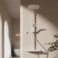 瑞摩花洒套装全铜恒温0冷水触控数显增压花洒大顶喷(包安装)