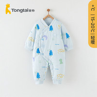 Tongtai 童泰 秋冬1-18月婴儿男女连体衣TS33D499-DS 蓝色 73cm