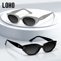 88VIP：LOHO 墨镜男款开车专用防晒太阳镜女2024新款猫眼墨镜女窄框显高级
