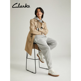 Clarks其乐艺动系列男鞋休闲复古德训鞋潮流舒适滑板鞋男 白色 261703017 43