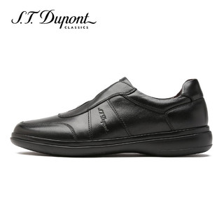 S.T.Dupont都彭男士牛皮加州鞋户外运动懒人鞋舒适皮鞋爸爸鞋L31280944 黑色 39欧码