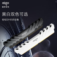 aigo 爱国者 16GB(8G×2)套装 DDR4 3600 台式机内存条 铝合金马甲承影黑色 C18