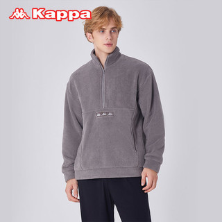 Kappa 卡帕 睡衣男家居服上衣高领套头秋冬新款羽绒丝保暖居家服