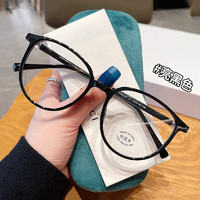 Jesmoor 大框插芯腿TR90眼镜架亮黑色+ 1.61防蓝光镜片