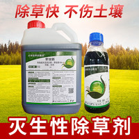 大丰收丰创惠选草铵膦除草剂农药灭生性牛筋草果园除杂草除草农药5kg*4桶