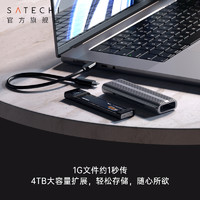 satechi固态硬盘盒USB typec转M.2 NVMe/SATA双协议外接ssd笔记本