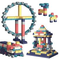 laiyinl 莱茵乐 莱因乐大颗粒积木桌玩具启智宝宝玩具男孩女孩3-5-10岁儿童礼物 摩天轮积木 含收纳盒+360颗粒