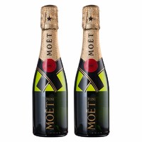 MOET & CHANDON 酩悦 法国酩悦香槟 行货 一瓶一码 中文背标 法国进口 酩悦香槟200ML双支装