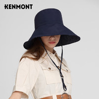 卡蒙（Kenmont）明星同款双面戴渔夫帽双层防晒帽女速干防紫外线遮阳帽可折叠3700
