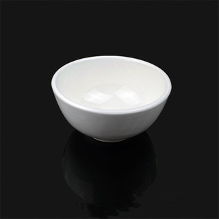 辉成绘通陶瓷饭碗纯白酒店餐厅直口碗白色罗汉碗米饭碗粥碗糖水碗 4英寸白色罗汉碗一个