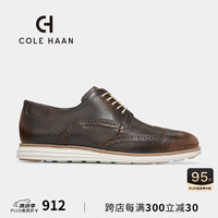 colehaan/歌涵男鞋牛津鞋春季新款布洛克雕花正装皮鞋C36877 深棕色-C36877 4
