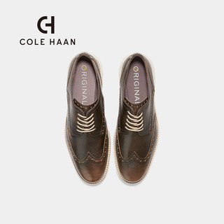 colehaan/歌涵男鞋牛津鞋春季布洛克雕花正装皮鞋C36877 深棕色-C36877 42