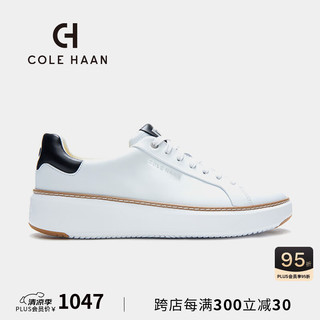 colehaan/歌涵 男士休闲鞋 小白鞋牛皮革增高低帮休闲运动鞋C34226 白色-C34226 40.5
