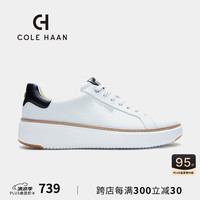 colehaan/歌涵 男士休闲鞋 小白鞋牛皮革增高低帮休闲运动鞋C34226 白色-C34226 43