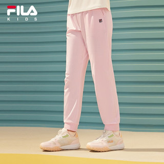 FILA【防蚊虫】【抗菌】斐乐童装儿童长裤季款休闲运动裤子 珍珠红-PC 160