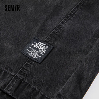 森马（Semir）凉感|牛仔裤男季天丝时尚直筒五分裤103323123101