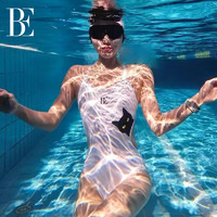 88VIP：BALNEAIRE 范德安 BE范德安时尚游系列2024新品连体泳衣三角女款吊带防晒微胖遮肉