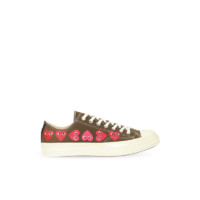 COMME des GARÇONS Play X Converse 川久保玲匡威低帮帆布鞋