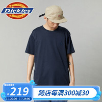 dickies短袖T恤 胸前小图案徽章短袖T恤 休闲百搭舒适 DK013083 深海军蓝 L