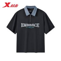 XTEP 特步 夏季短袖男POLO衫休闲减龄学院风透气轻薄T恤