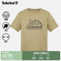 添柏岚（Timberland）男款短袖T恤24夏季户外休闲透气宽松|A2QMT A2QMTDH4/甘草黄 L