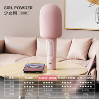 索爱（soaiy）MC8话筒音响一体自带声卡儿童直播高端麦克风唱歌全民k歌无线蓝牙手机k歌录音唱歌家庭ktv 少女粉+海绵套