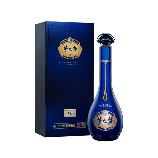 洋河 梦之蓝 蓝色经典 M6+ 52%vol 浓香型白酒 500ml 出口版