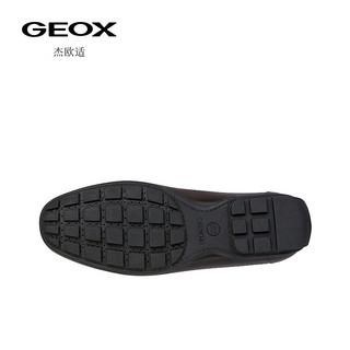 GEOX杰欧适男鞋日常通勤鞋休闲潮流舒适乐福鞋U354YA 咖啡色C6009 41