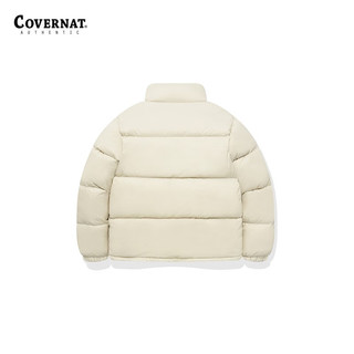 COVERNAT潮牌羽绒服立领男女款保暖休闲舒适外套夹克DP01 象牙色 XL/180