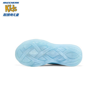 Skechers斯凯奇童鞋女童闪灯鞋儿童鞋春秋开关发光公主鞋303710L LBMT/浅蓝色/多彩色 33.5码