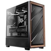 Antec 安钛克 FLUX机箱电脑主机玻璃侧透/实木外观/强劲散热/FLUX风道专利/标配5把风扇 /双位360/E-ATX