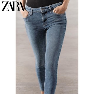 ZARA 折扣季 女装 ZW系列80年代紧身高腰牛仔裤 7223050 406