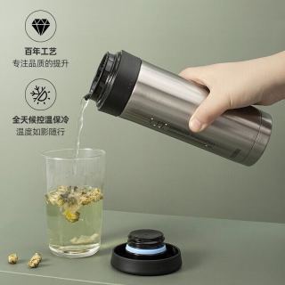 THERMOS 膳魔师 JMK-500SBK 保温杯 470ml 不锈钢色