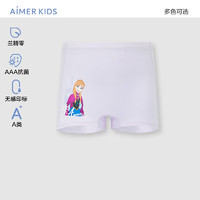 爱慕儿童（AIMER KIDS）夏季抑菌0碳莫代尔儿童内裤女童中腰平角裤冰雪奇缘系列艾莎 安娜AK123G753 140