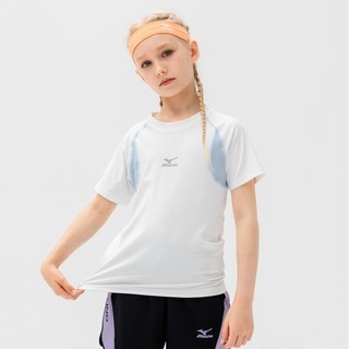 Mizuno 美津浓 凉感透气短袖T恤专业运动中大童速干跑步训练衣服