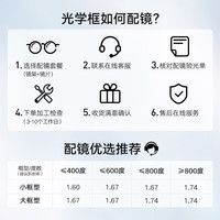 暴龙（BOLON）眼镜近视光学眼镜框可配度数 BJ5124框+PROSUN防蓝光1.60 框+PROSUN防蓝光1.60(600度内)