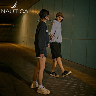 诺帝卡（NAUTICA）【明星同款】休闲鞋男女同款时尚板鞋男贝壳头溶解底潮鞋子男 月光米 35